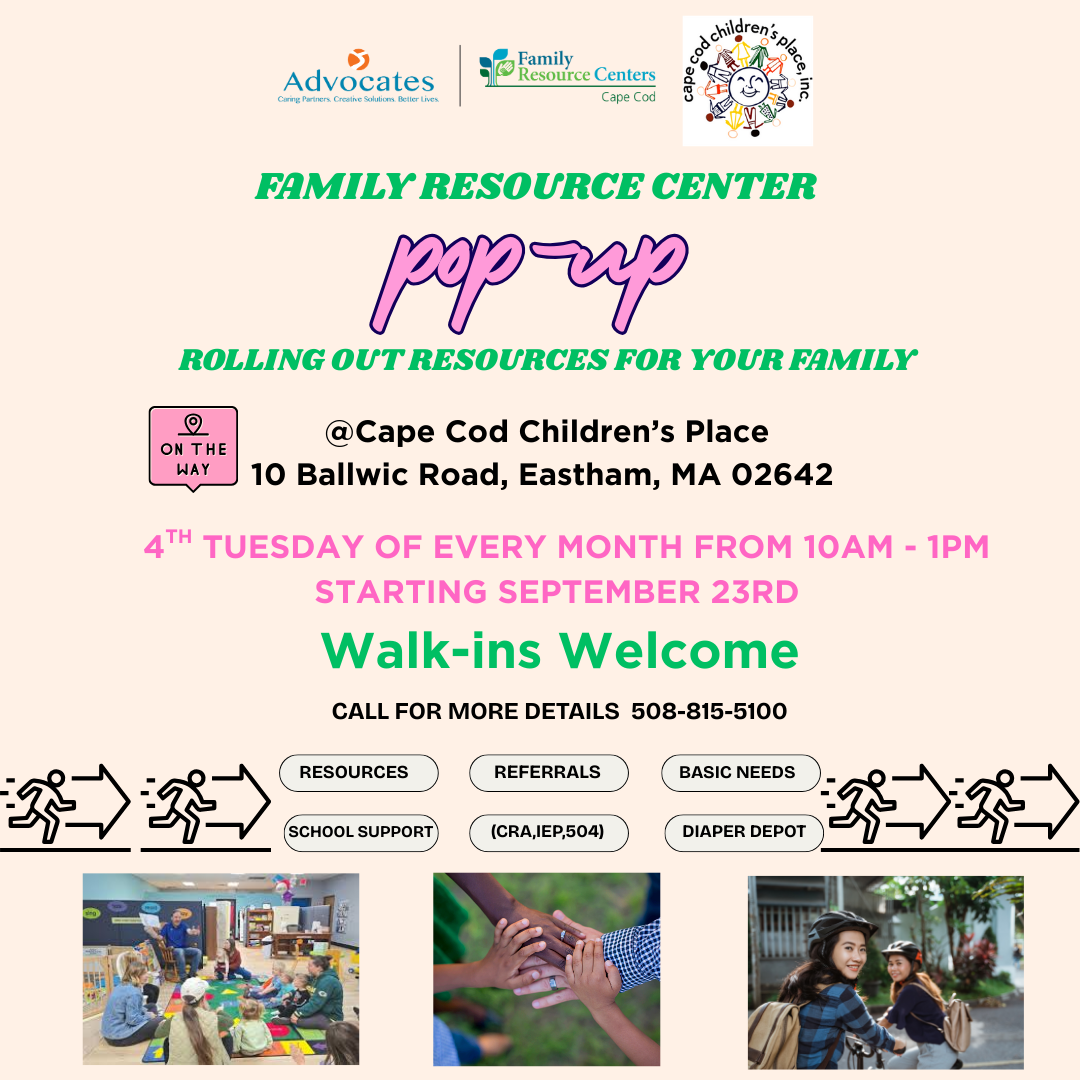 FRC Pop-Up at CCCP in Eastham - Cape Cod Family Resource Center